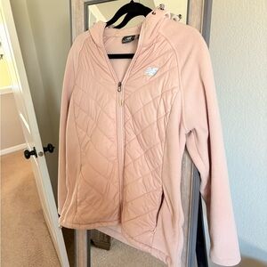 New Balance Fleece light pink hooded zip up
